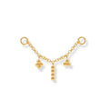 Hot Selling 925 Sterling Silver Earring Hooks Earrings Zirconia Chain and Earring for Women