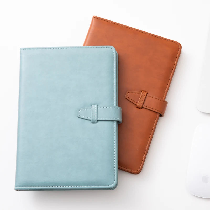 2026 High Quality Custom Waterproof Stone Paper A5 Hardcover PU Leather Journal Notebook with Pen Gift Sets for Men Business