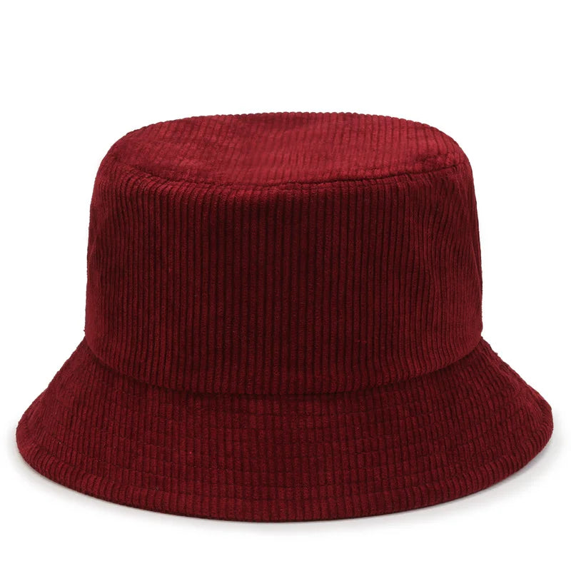Yukaihe Top Quality Custom Solid Color Corduroy Bucket Hat