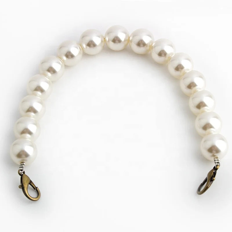 Fashion Wholesale Bag Shoulder Acrylic Pearl Chain Resin Strap Purse Plastic Chain Bag Handle for Handbag Accessory