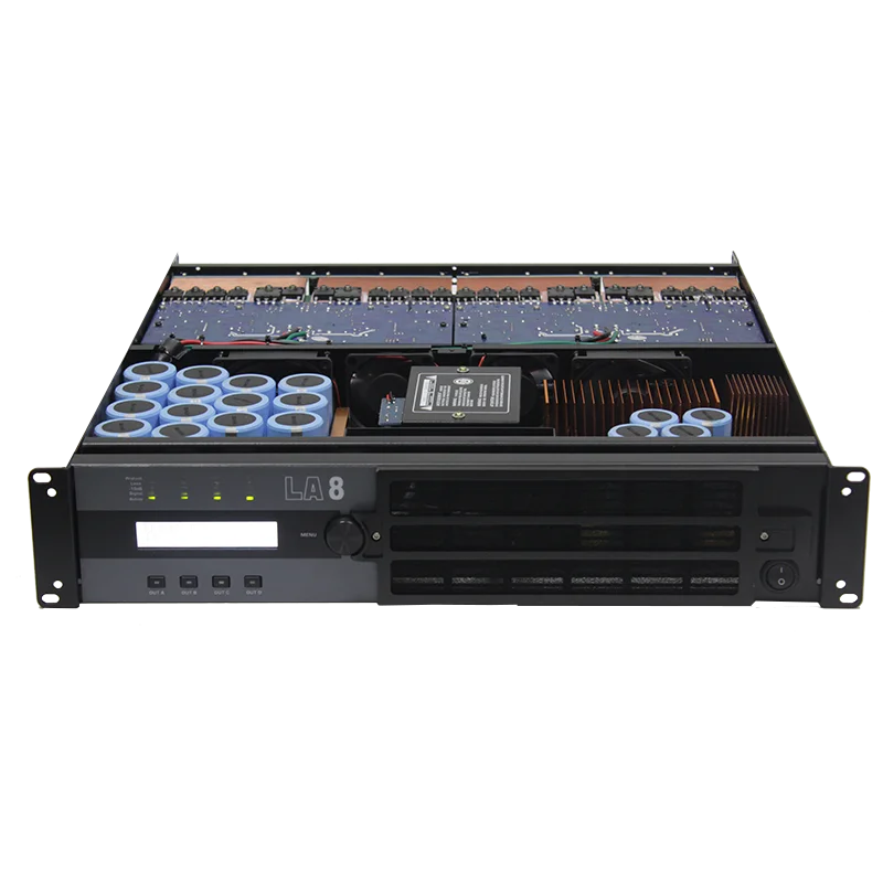 Sinbosen Amplifiers Public Address 4 Channel 2100 Watt LA8 Professional Saund System Amplifier