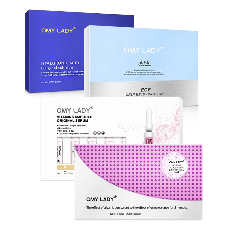 Serum Sets Women Face Ampoule Facial Spa Pigmentation Lightening Wrinkle Reducing for Cosmetic Clinic