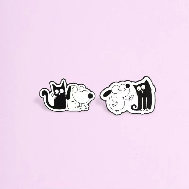 Cute Cartoon for Dog Enamel Casting for Kawaii Kitten Puppy Pet Animal Metal Brooch Badge Pet Lover Backpack Decor Ready MegaBDM