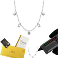 Hot Sale S925 Sterling Silver Moissanite Necklace Retro Senior Sense Bright Star Collarbone Chain for Girlfriend Birthday Gift