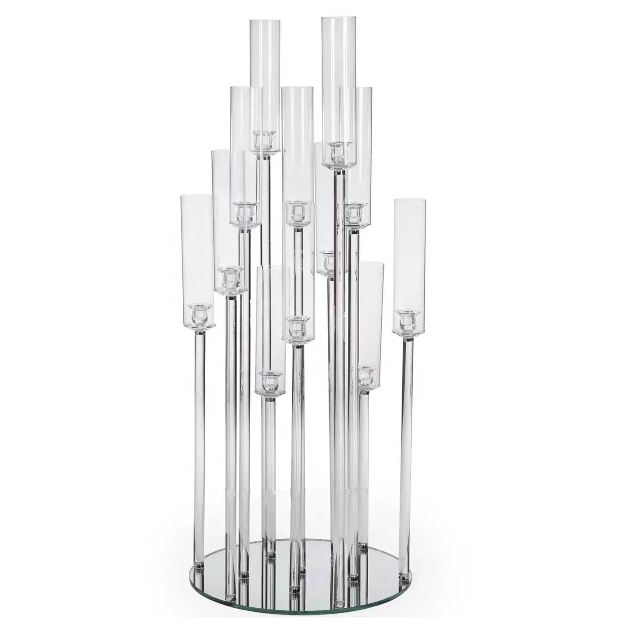 Hot Sale Crystal Glass Candelabra Table Centerpieces for Wedding Event Decoration Wedding