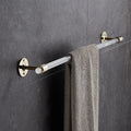 Modern Eco-Friendly Acrylic Single Towel Bar Wall Mount Bathroom Towel Holder Rack