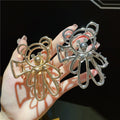 Women Hair Claws Metal Cute Cartoon Bear Shark Clip Elegant Gifts For Girls Fashion Headwear Accessories Metal Hollow Hair Grab
