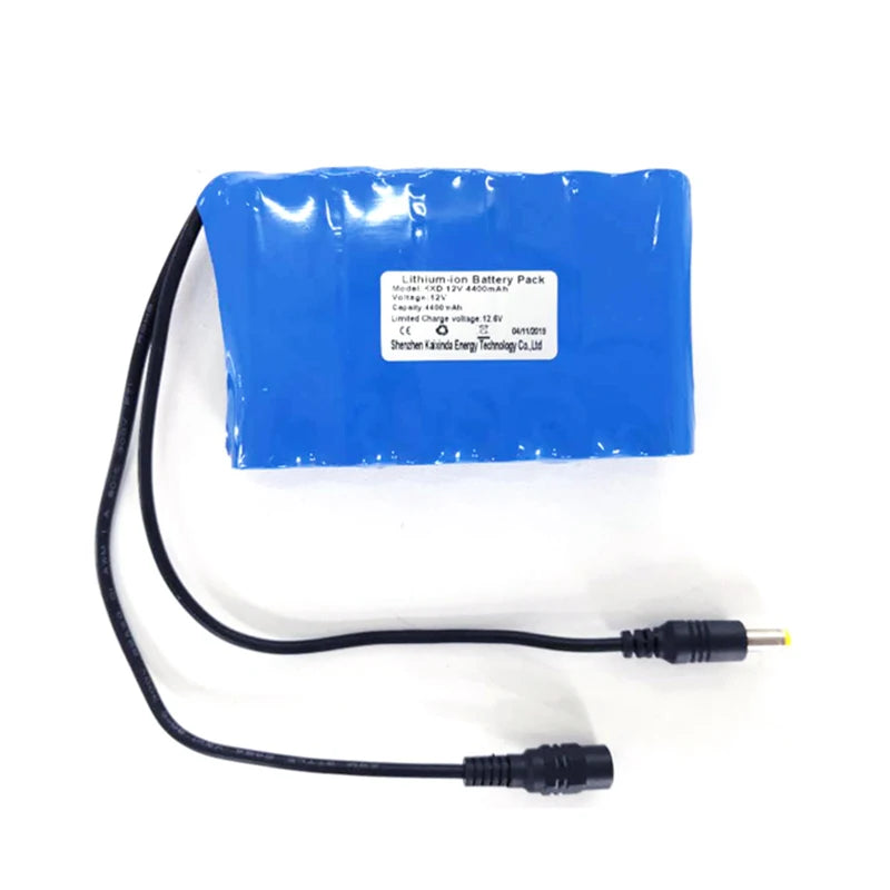 Customize Rechargeable LiFePO4 Cell 11.1v 4400mah 18650 3s2p Li-ion Battery Pack 800 Cycles Two DC Output Circuit MegaBDM