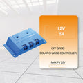 Lumiax 5A 12V PWM Solar Charge Controller for CCTV and Solar Systems Efficient Regulator Charger