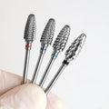 Flame Nail Bit Uncoated Best Selling Professional Remove Gel Manicure Tool Customized Tungsten Carbide Nail Drill Bits