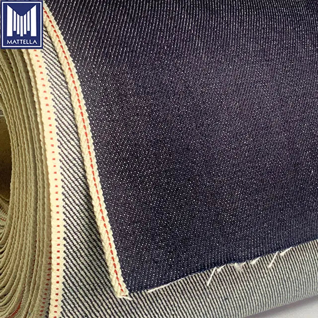 12oz 100% Cotton Selvedge Denim Fabric Slub Twill Style Medium Weight for Apparel Use-Wholesale Men Jeans Jackets