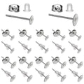 50pcs/bag Stainless Steel Flat Head Earring Posts Gold Plated Jewelry Ear Post and Butterfly Back for Jewelry Making