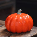 Wholesale Custom Ceramic Pumpkin Jar Lid for Food Tea Candy Cookie Storage Decorative Kitchen Storage Canisters for Party