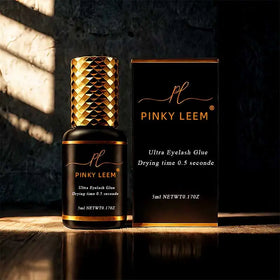 Pinky Leem Best Lash Extension Glue Waterproof Retention Long Lasting Eyelash Glue Strong 0.5 Second Dry Adhesive