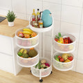 Factory Direct Circular Kitchenware Rotating Fruits Spice Shelf Storage Rack