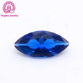 Good Quality 1.5*3-5*10mm High Temperature Resist Wax Setting 113# Blue Color Marquise Cut Synthetic Spinel Gemstone
