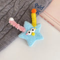 Creative Design Funny Big Eye Doll Hair Clip Handmade Cute Fluffy Decorative Top Hair Clip Eye Snap Hair Clip