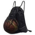 Factory Wholesale Single Shoulder Waterproof Large Capacity Basketball Football Rugby Volleyball Sports Bag with String Closure