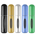 Portable 5ml Aluminum Perfume Atomizer Bottle Travel Sized Mini Refillable Pump Sprayer Perfume Containers