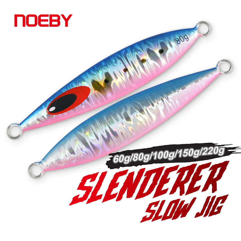 Slow Pitch Lure Deep Sinking Metal Jig Fishing Lure Luminous Flat Fall Saltwater Fishing Jigs
