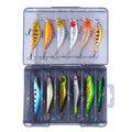 Box041 Combo 12pcs/box Hard Baits Minnow Fishing Lures Kit Set with Plastic Box Package
