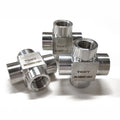 COVNA Urgent Order NPT/BSP/G Stainless Steel SS304 316 Cross Pipe Fitting High Pressure Female Male Thread Cross Pipe Fitting MegaBDM
