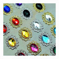Wholesale Cheap Metal Alloy Bottom Rhinestones Colored Acrylic Diamond Glue-on Sew-on Headwear Crown Costume Crystal Rhinestones