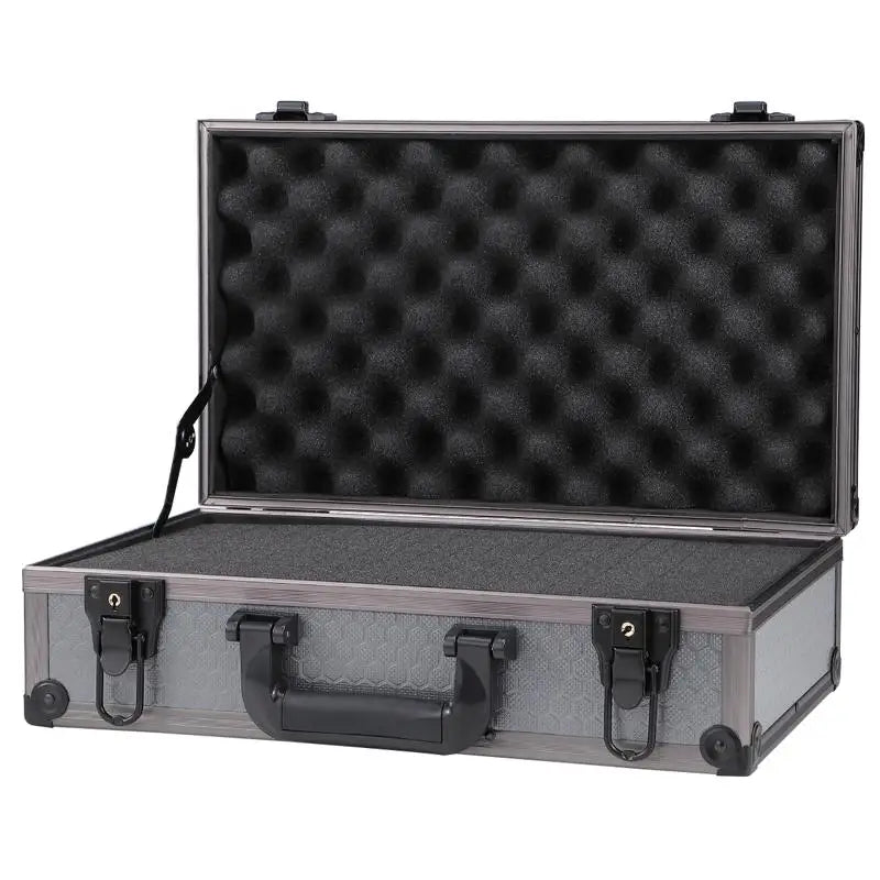 Aluminum Storage Utility Foam Briefcase Hard Bag Accessories Organizer for Carrying Hand Tools Safety Code Case