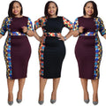 2XL-6XL Wholesale Formal African Dresses Nice African Print Dress Plus Size Dresses for Fat Women