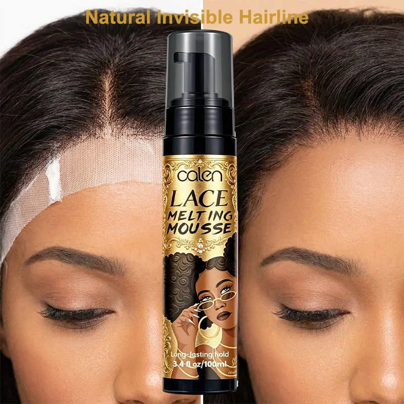 100ml Wholesale Private Label Seamless Naturally Blending Strong Hold Lace Glue Spray Lace Melt Mousse
