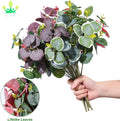 Artificial Greenery Plant Stems Eucalyptus Leaf Branches Bulk Realistic Plastic Boxwood Shrubs for Home Table Centerpieces Decor