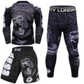 CODY LUNDIN Custom Your Own Designs Rashguard MMA T-shirt +Pants Set Jiu Jitsu Black Grappling Bjj Boxing Rash Guard Sportswear