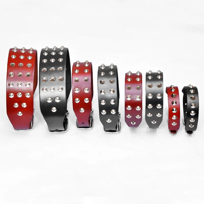 Wholesale Small Medium Large Leather Shirt Pet Dog Collar Stud