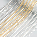 C176 1m/lot Nickel-Free 18K Gold Rhodium Plated Copper DIY Chain Jewelry Accessories for Necklace Making Pass REACH