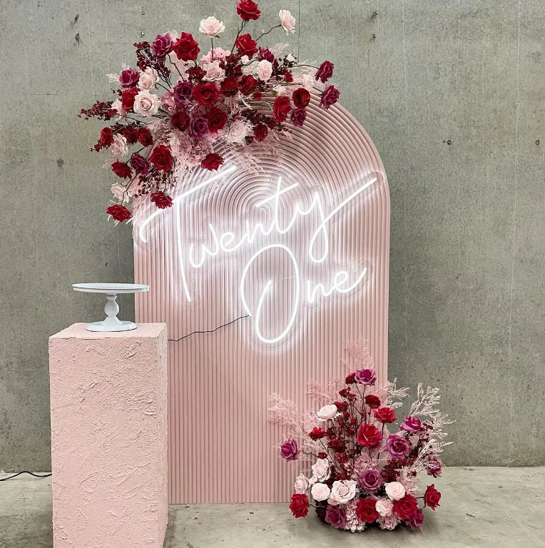 DKB Flower Arch Swag Set Backdrop Faux Flower Arrangements for Wedding Event Party Decoration Customized Available