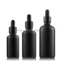 Empty Matte Black Essential Oil Glass Bottle 5ml 10ml 15ml 20ml 30ml 50ml 100ml Black Avoid Light Dropper Boston Bottles