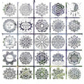 Mandala Stencils PET Hollow Template DIY Hand-painted Graffiti Spray Wall Stencils Painting Decoration