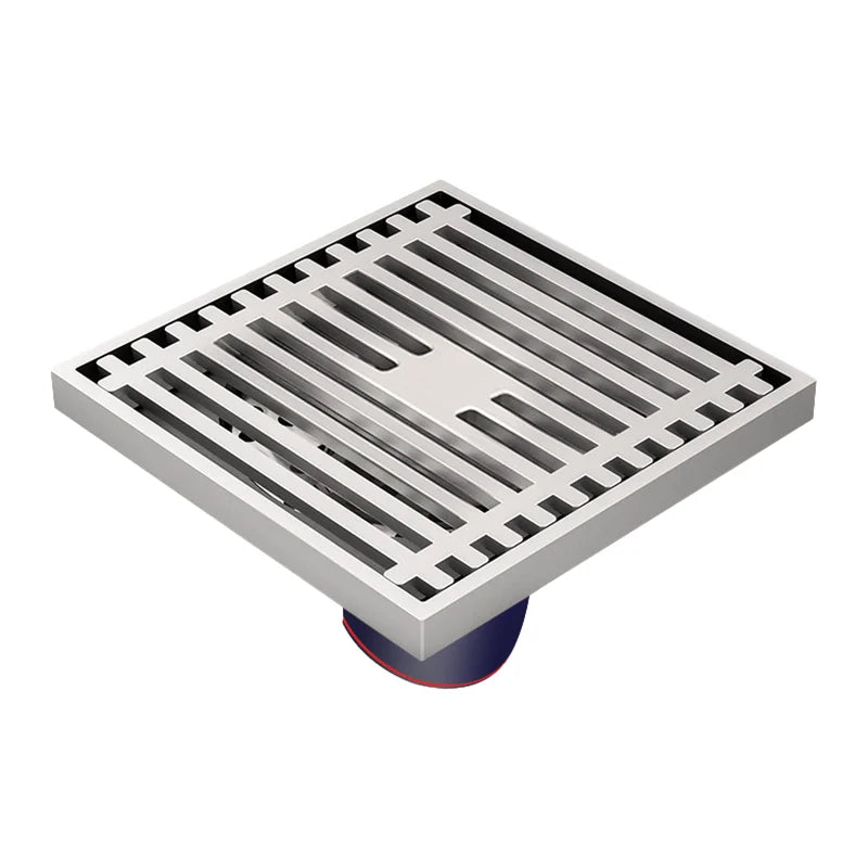 OEM Square Bathroom Brass Shower Drain Copper Brushed Nickel Floor Trap with Anti Odor Drainer High Flow Rate Floor Drain