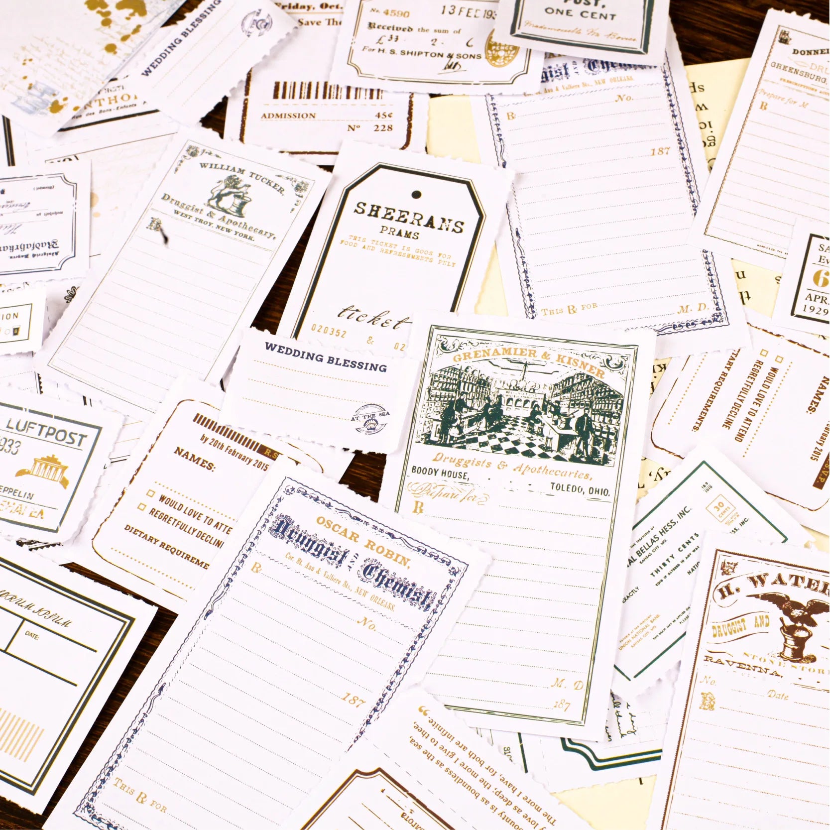 30pcs/pack  Notebook Letterhead Series Basic Handbook Collage Writing Backing Paper