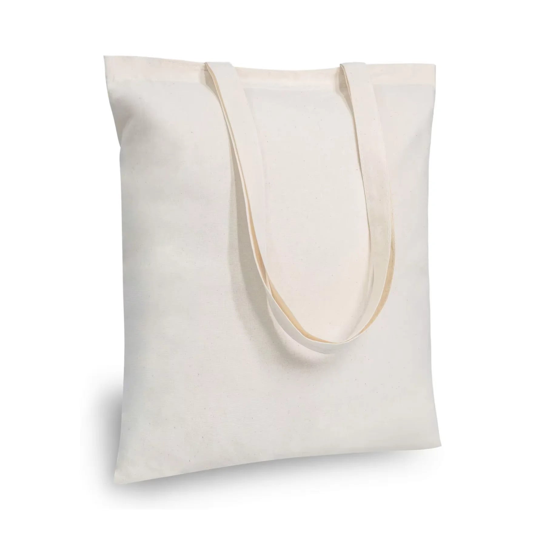 Eco-friendly Heavy-Duty Cotton Canvas Tote Bags with Reinforced Handles-Custom Logo Printing for Gym Hotels & Schools