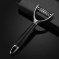 Premium Black Best Sell Kitchen 2 Piece Stainless Steel Y Shape Potato Carrot Fruit Vegetable Peeler  Set