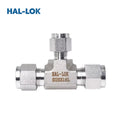 316 Stainless Steel T-Type Reducing Union Tee Double Ferrule Fitting Polished Forged High Pressure for 10mm Gas Pipeline Model