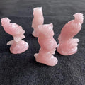 New Products Natural rainbow Quartz Crystal Hand Carved Birds Sculpture Animal Statue for Gifts
