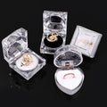 Acrylic Jewelry Ring Display Storage Box Transparent Packaging Dustproof Jewelry Box Customized with LOGO