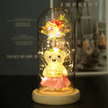 Mothers Day Gifts for Women Commemorative Christmas Forever Rose in Glass Dome With Led Lights Birthday Personalized Gifts