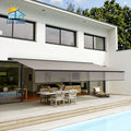 High Quality Electric Retractable Patio Roof Door Canopy Waterproof Vertical Awning Inner Pull Factory Wholesale Terraces