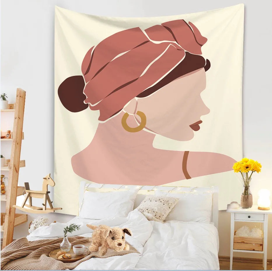 Custom Boho Decor Wall Tapestry Abstract Wall Tapestry Nordic Wall Hanging Decorative Chambre Fille Creative Picnic Blanket
