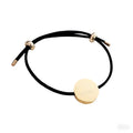 Custom Not Fade Stainless Steel String Cord Disc Bracelet Trendy King Queen Crown Design for Men and Women