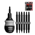 Retractable Dual-purpose Ratchet Screwdriver CRV Screwdrivers Cross Slotted Screwdriver Set