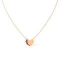 LOZRUNVE Silver 925 Cubic Zirconia Multi Shape CZ Sweet Heart Personalized Necklace Wholesale